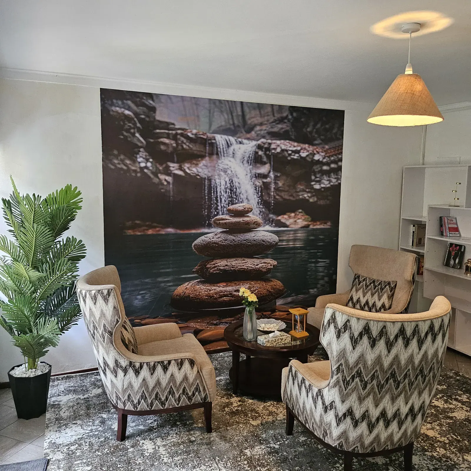 MindBridge waiting area - warm and welcoming